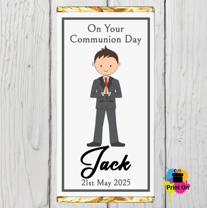 Communion Boy Chocolate 2