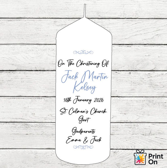 Christening Candle - Simple Dreaming