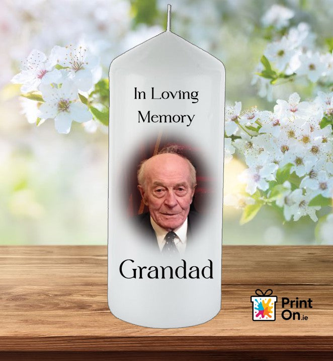 Memorial Candle - with image