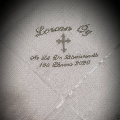 Christening Shawl - Satin ribbon
