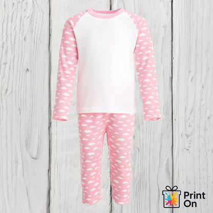 When I Wake Up PJs - Pink Stripe - Crown & Stars