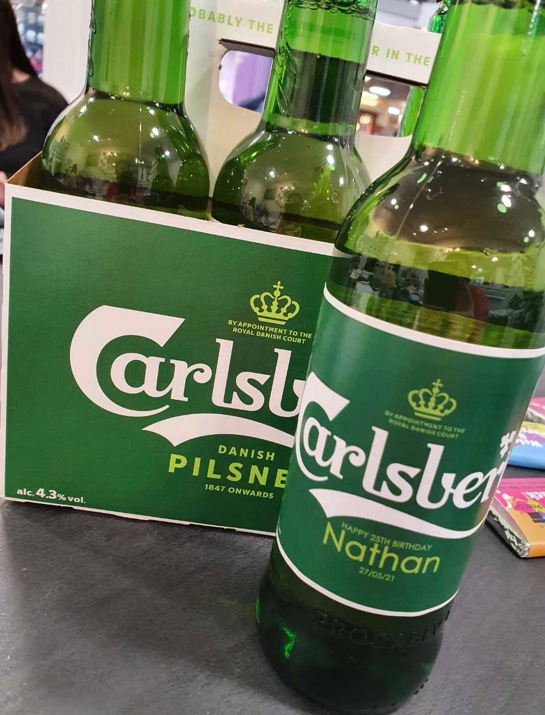 Custom Carlsberg Labels (4 pack)