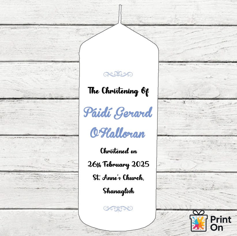 Christening Candle - Simply Branboll