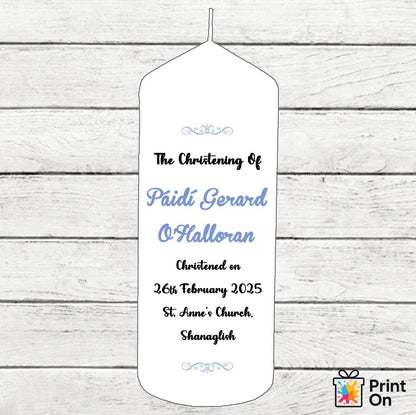 Christening Candle - Simply Branboll