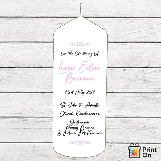 Christening Candle - Simple Dreaming