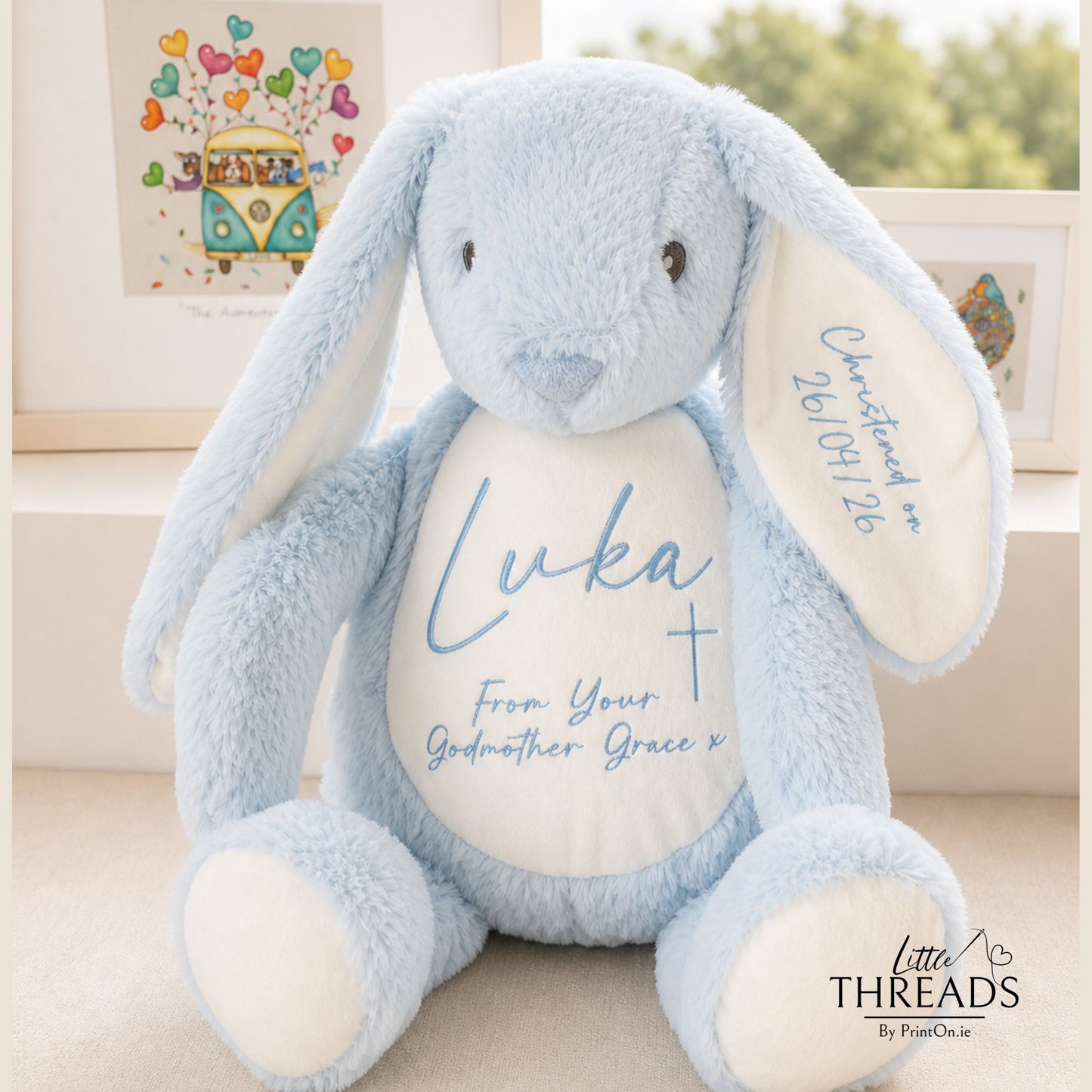 Bunny Zippie - Baby Blue