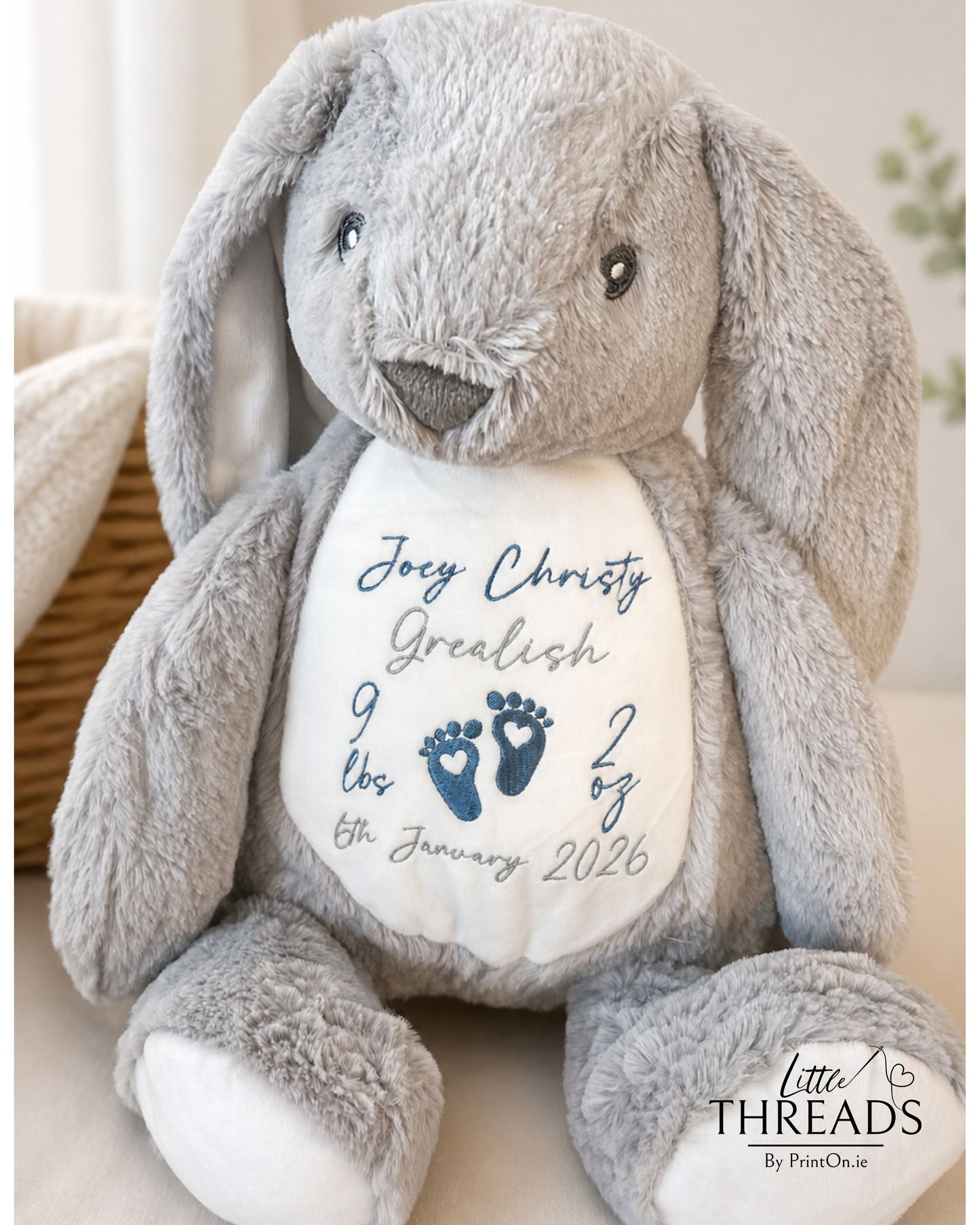 Bunny Zippie - Grey
