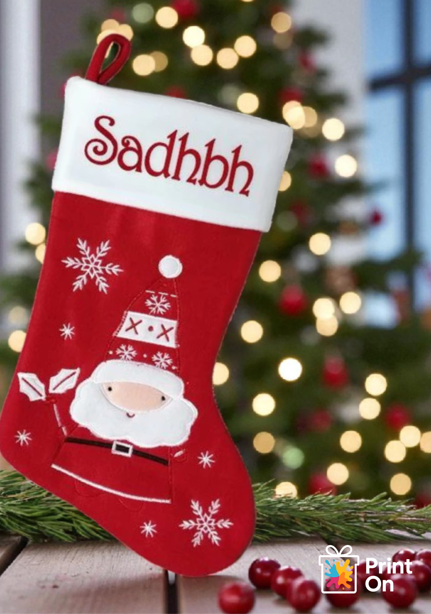 Deluxe White Top Stocking