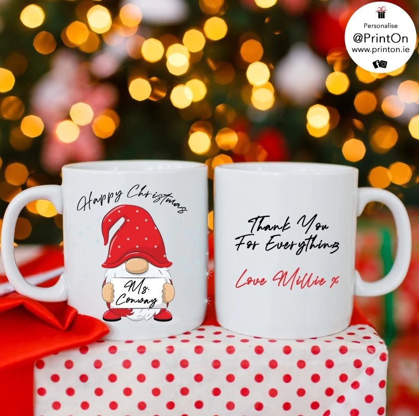 Thank You Teacher Xmas Mug & Chocolate Bar